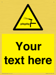 Custom warning water cannon